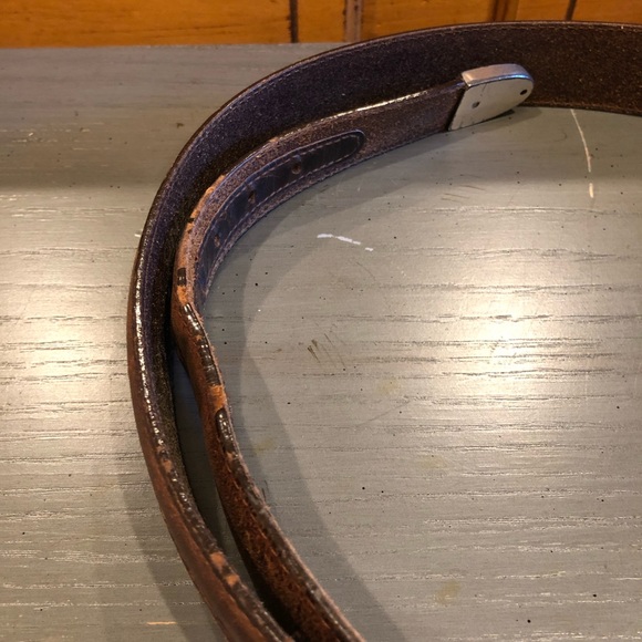 Onyx by Brighton Men's Brown Salina Leather Belt - Picture 7 of 16